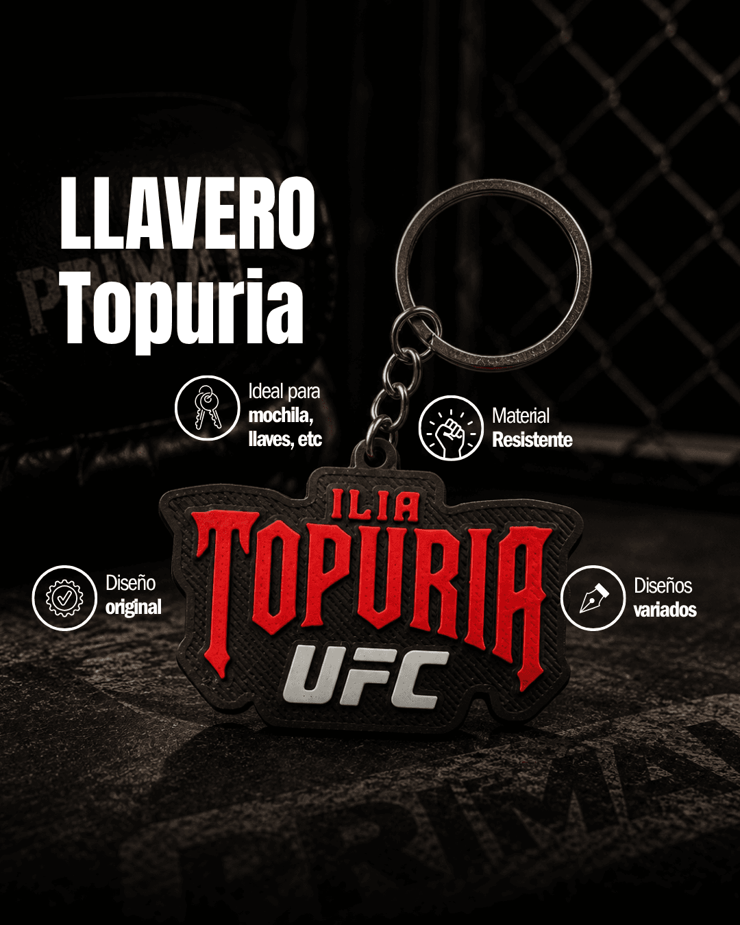 Llavero Ilia Topuria